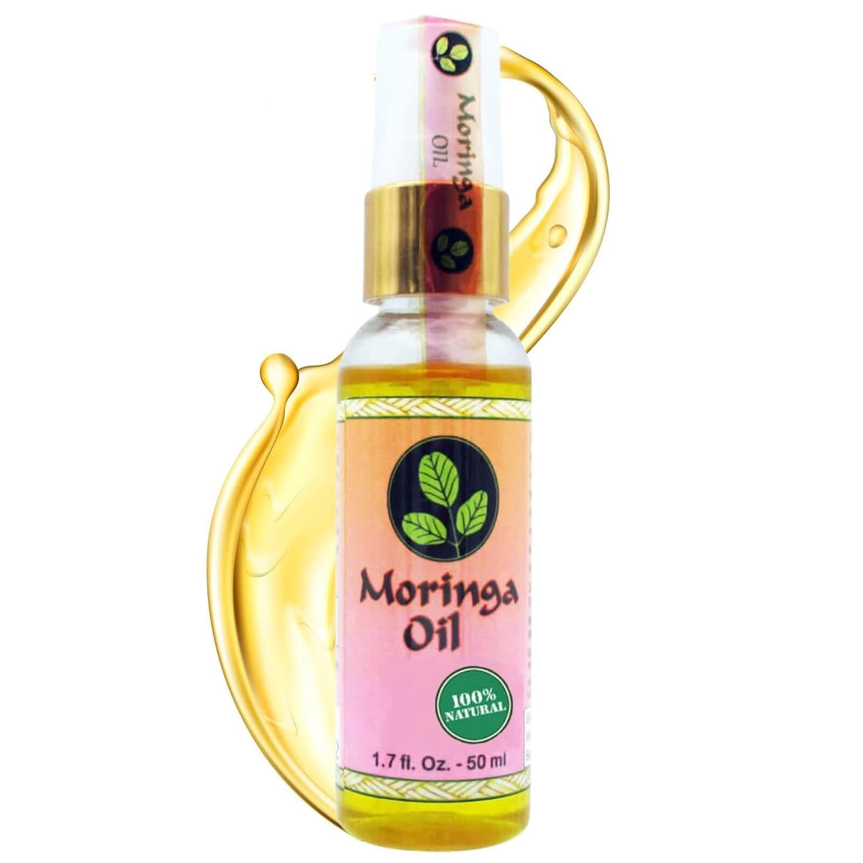 Aceite de Moringa Puro 100% Prensado en Frío para Cara y Cuerpo