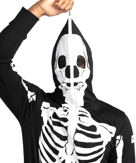 Disfraz de Esqueleto Tipsy Elves - Jumpsuit cómodo con máscara