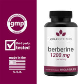 Suplemento Berberina 1200 mg por porción Plus 60 Cápsulas