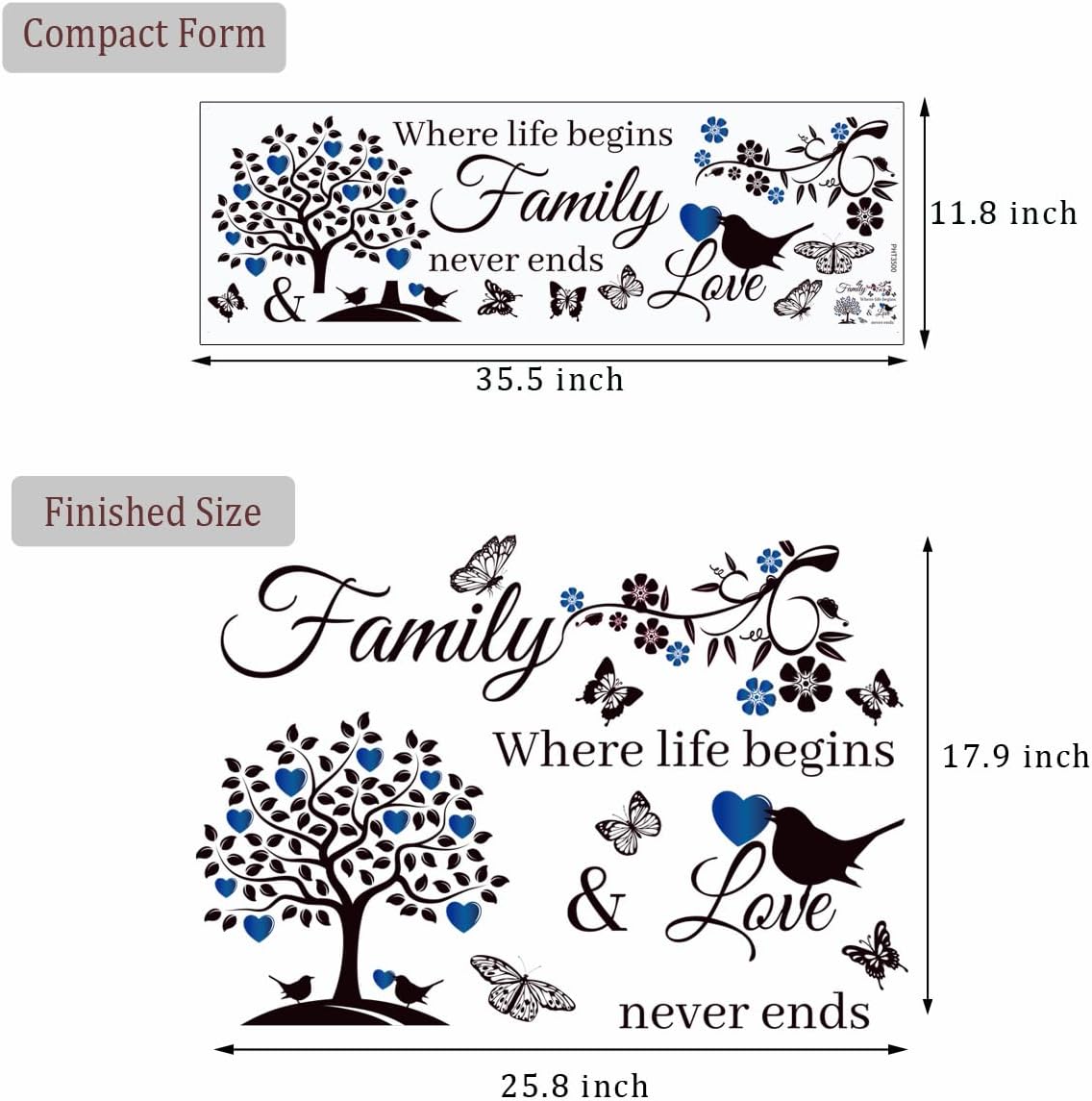 Vinilos Decorativos Familia - Citas Inspiradoras para Hogar
