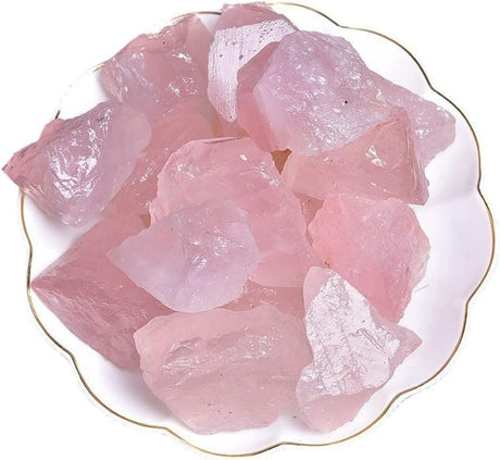 Cuarzos Rosa Crudos Grandes para Sanación y Decoración