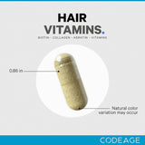 Suplementos Vitaminas para el cabello 10000 mcg de biotina