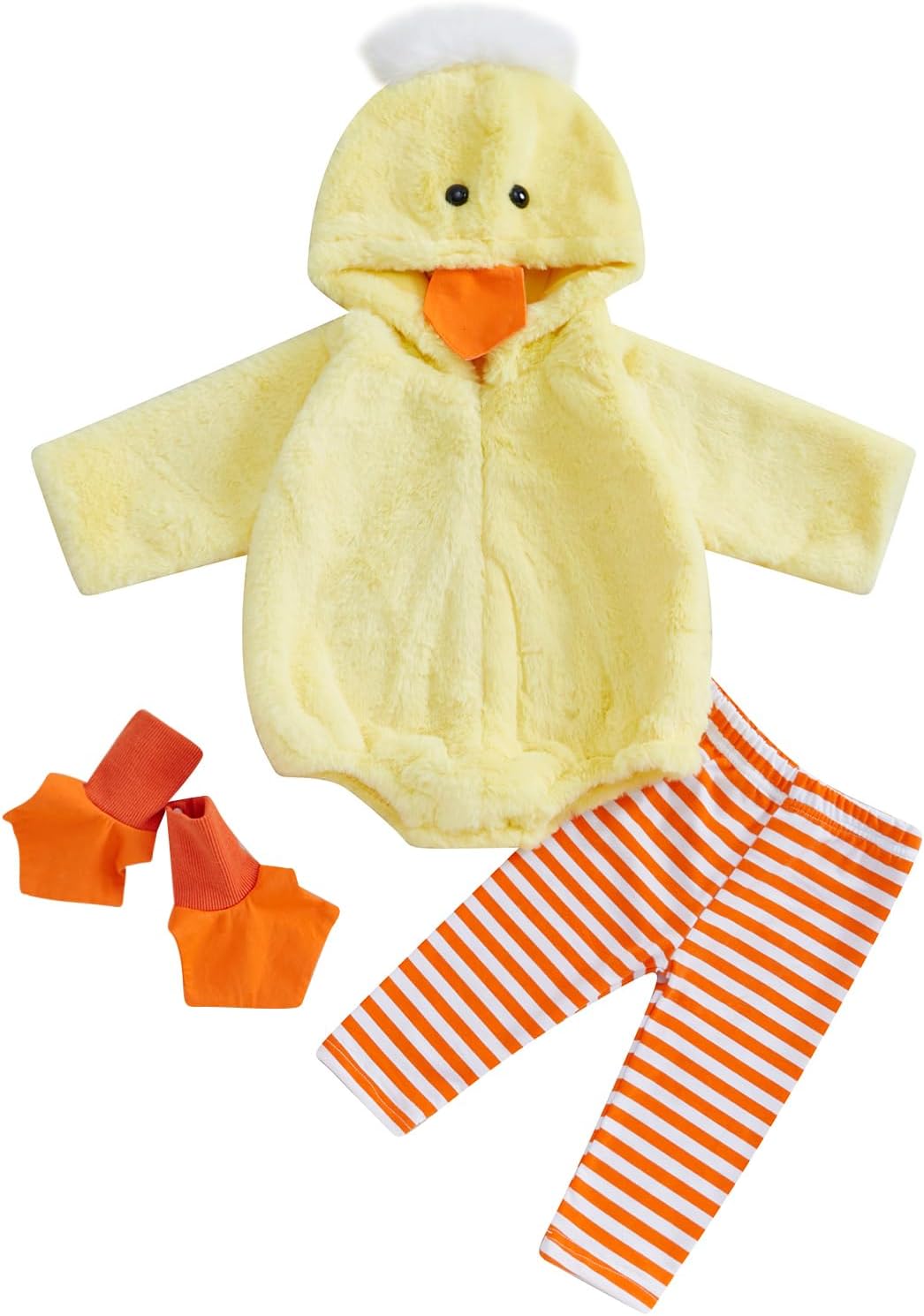 Disfraz Halloween Bebé Twopumpkin, Romper y Leggings a Rayas