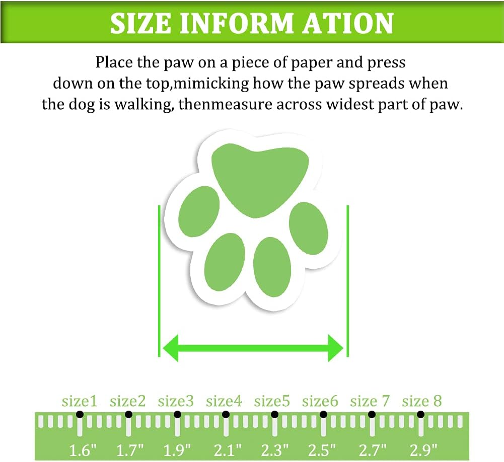 CovertSafe&amp; - Botas para perros antideslizantes, botines impermeables para exteriores, zapatos para perros medianos y grandes 4 unidades, con suela resistente Gris-Verde