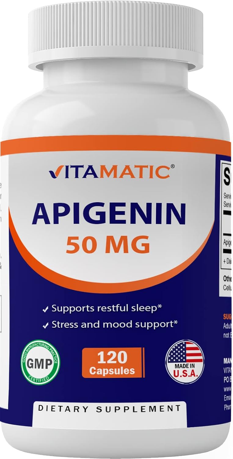 Vitamatic Paquete de 2 Apigenina 50mg 120 Cápsulas