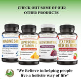 Suplemento Resveratrol 1450 mg salud cardíaca con té verde