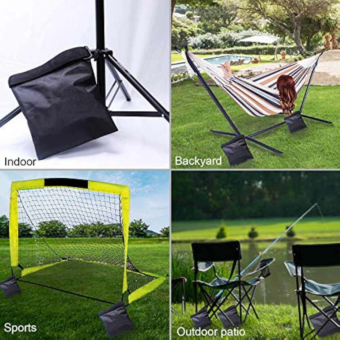 ABCCANOPY  Bolsa de arena con 4 bolsas de peso para soporte
