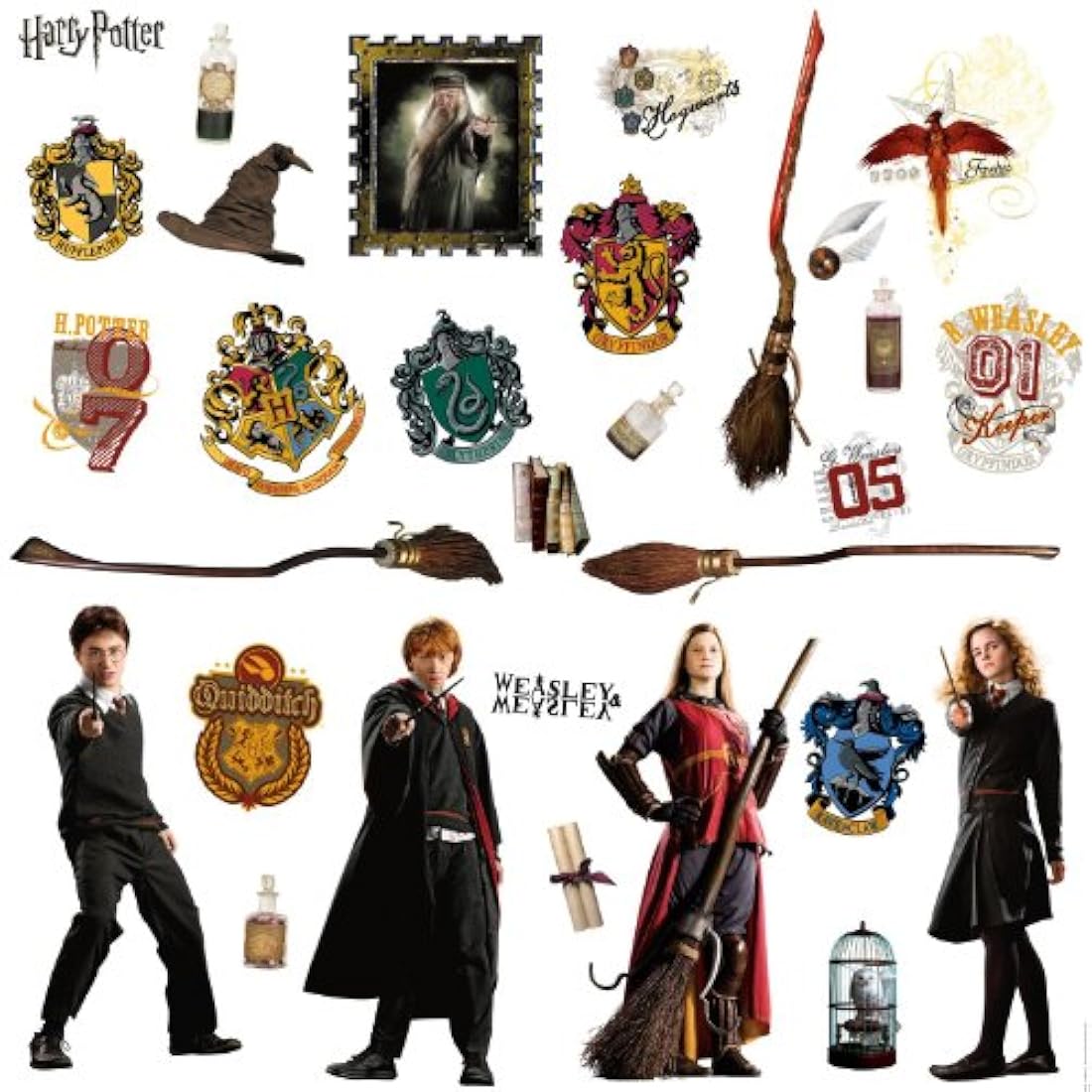 RoomMates - Adhesivo decorativo para pared de Harry Potter
