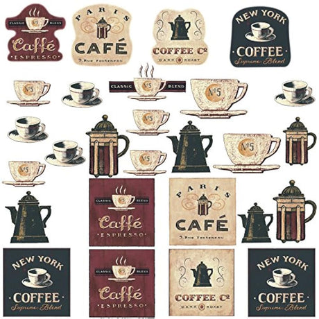 calcomanías para pared de cafetería