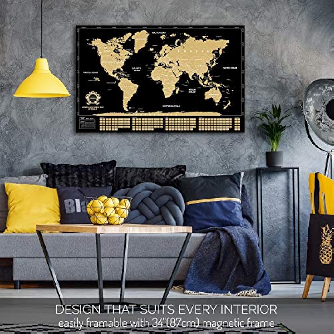 mapa del mundo rascador es el regalo más práctico p