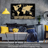 mapa del mundo rascador es el regalo más práctico p