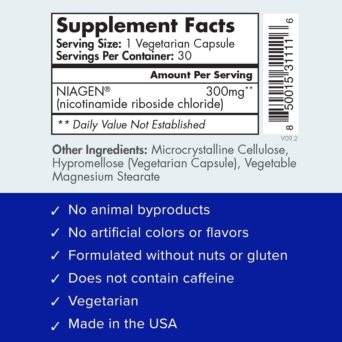 Suplemento de refuerzo NAD+ patentado salud muscular