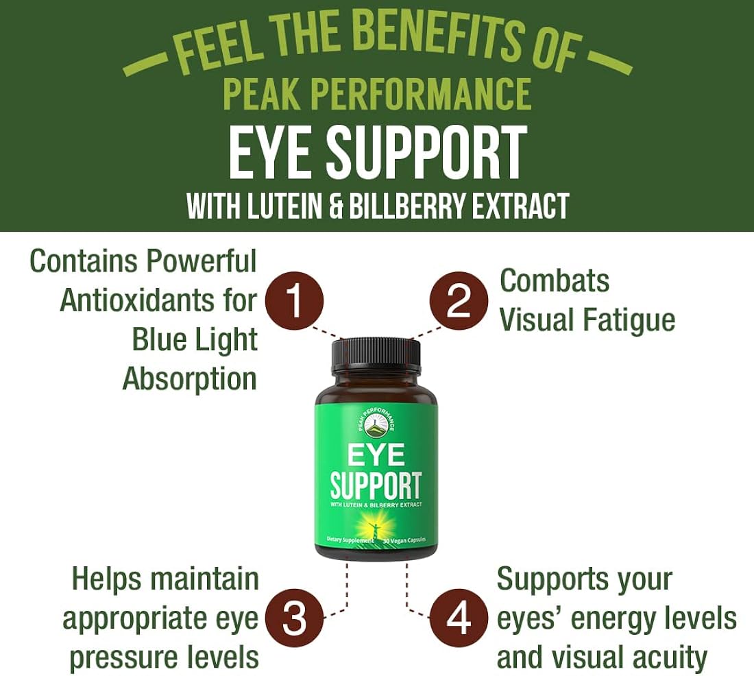 Suplemento Vitaminas para los ojos extracto de arándano 30u