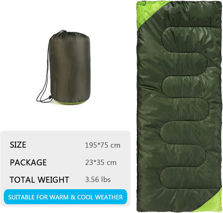 Saco de dormir de camping para adultos ligero impermeable