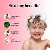 Champú para niños para el cuidado del cuero cabelludo seco