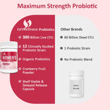 Suplementos Probióticos para mujeres 300 mil millones de UFC