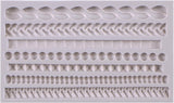 Moldes de fondant de encaje de voluta decoración