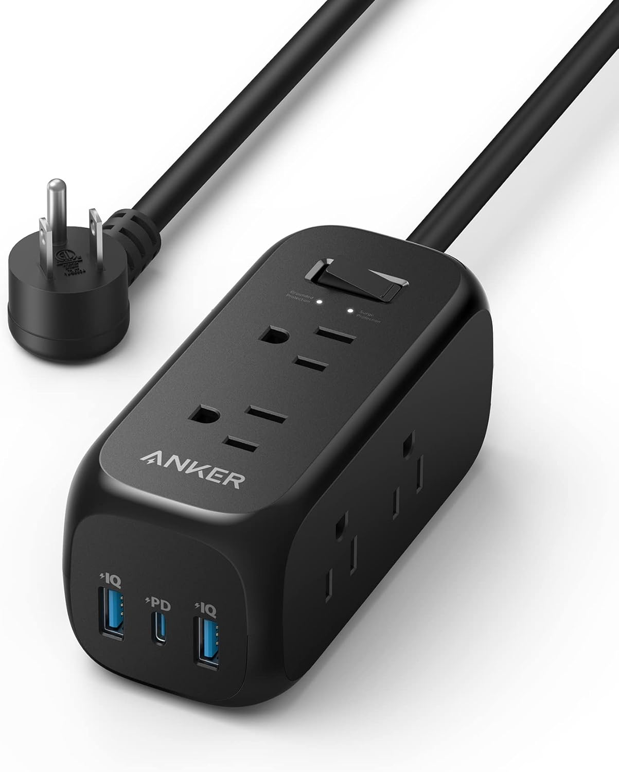 Anker 332 USB C - Protector de sobretensiones (300J), 6 salidas