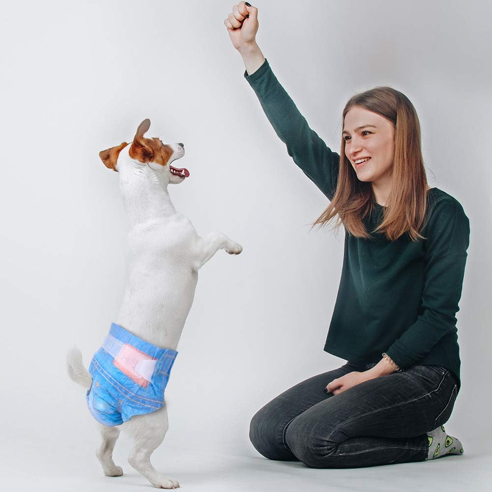 Pañales desechables para perras – Dono Jeans súper absorbentes y suaves para perras