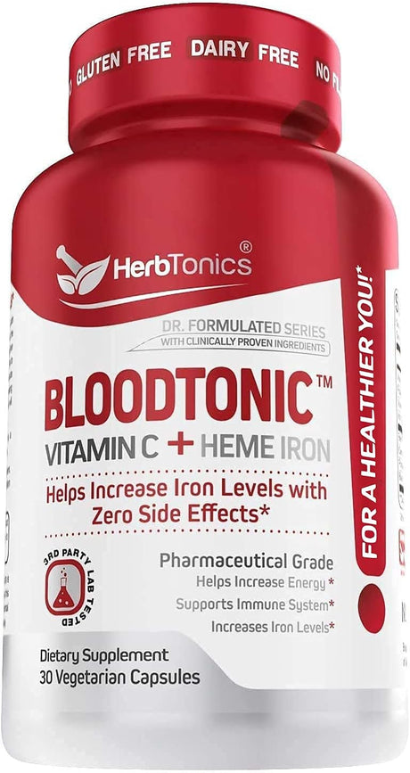 Suplementos de hierro estimulante de sangre  con vitamina C
