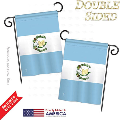 Guatemala - Kit de banderas para casa de jardín, nacionalidad regional, nacionalidad internacional, país, área particular, pequeña decorativa para regalo, pancarta de doble cara, fabricada en Estados Unidos, 28 x 40 pulgadas