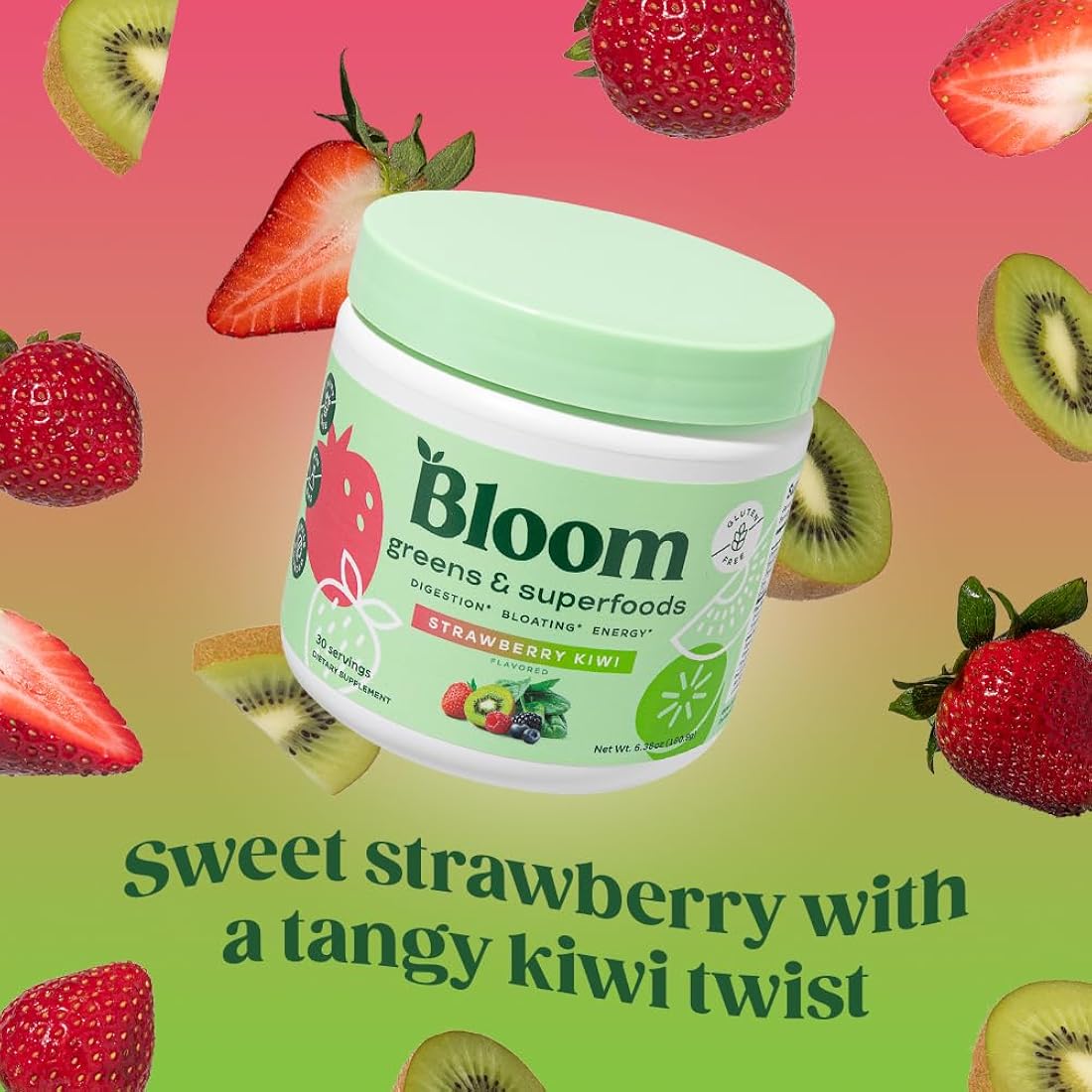 Suplemento Bloom Nutrition Greens Probióticos digestivo