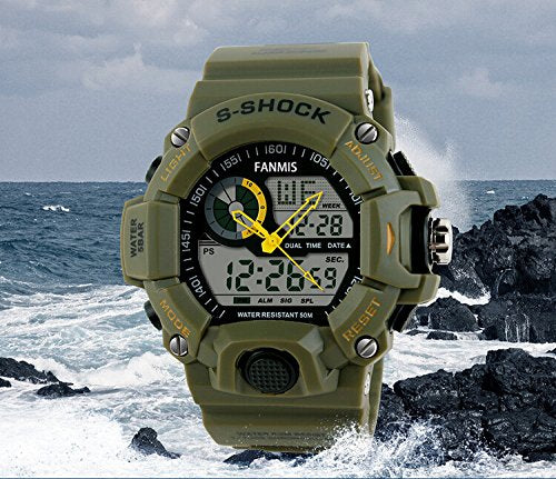 Relojes deportivos analógicos digitales de doble pantalla