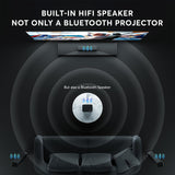 Proyector PANSEBA 4K, 1080P Bluetooth, portátil para cine