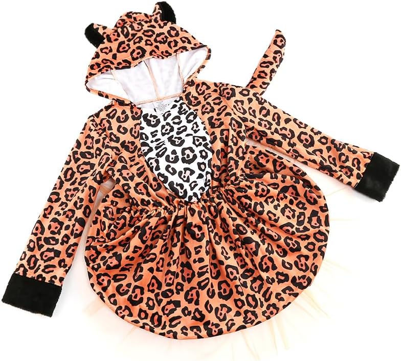 Disfraz de Leopardo para Niñas y Botas - Yolsun, Halloween