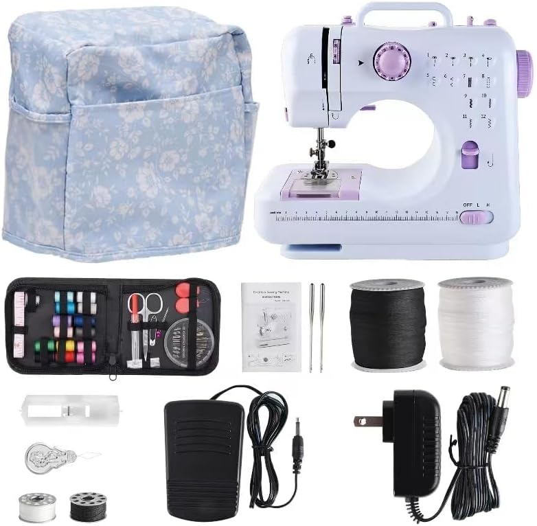 Mini Máquina de Coser para Niños, 12 Puntadas, Kit Incluido