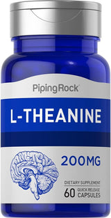 Suplementos Piping Rock L Teanina Cápsula 200 mg 60 unidades