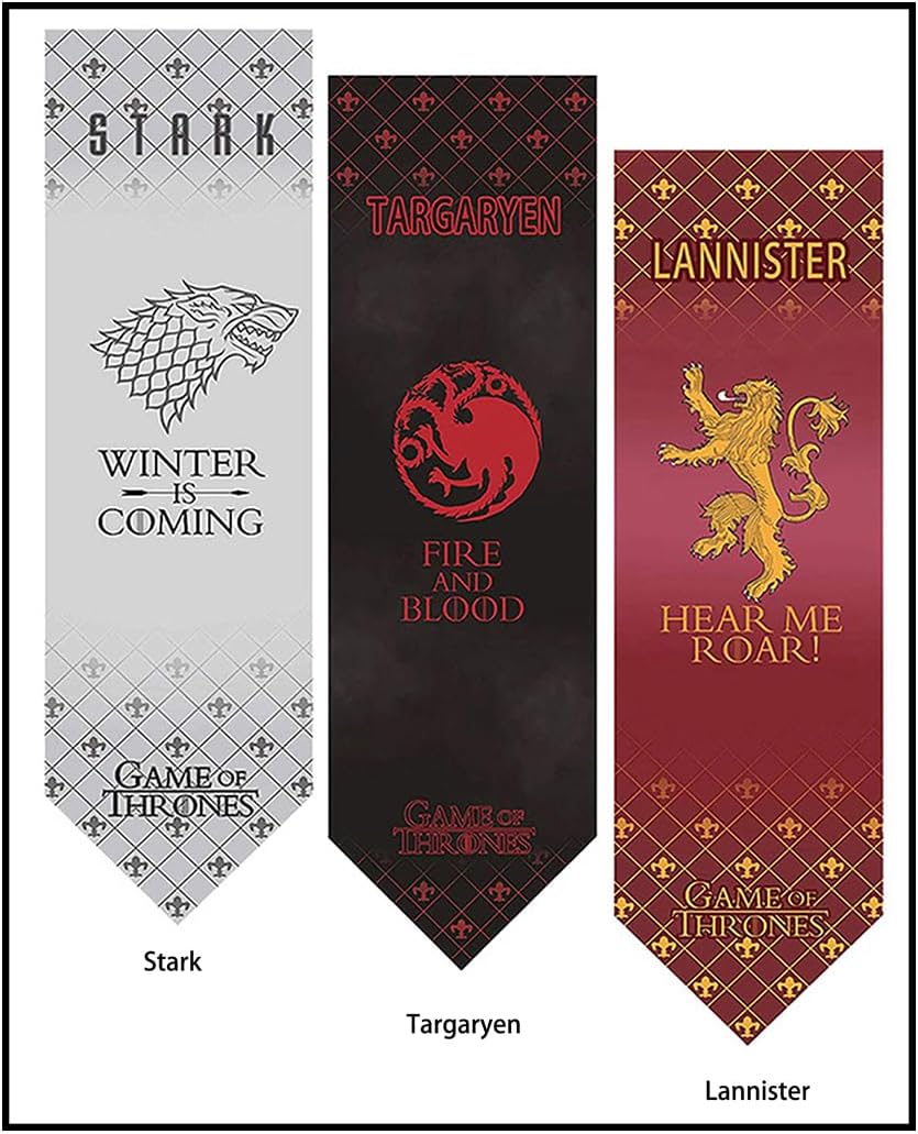 "Bandera Juego de Tronos Stark 149x45CM"