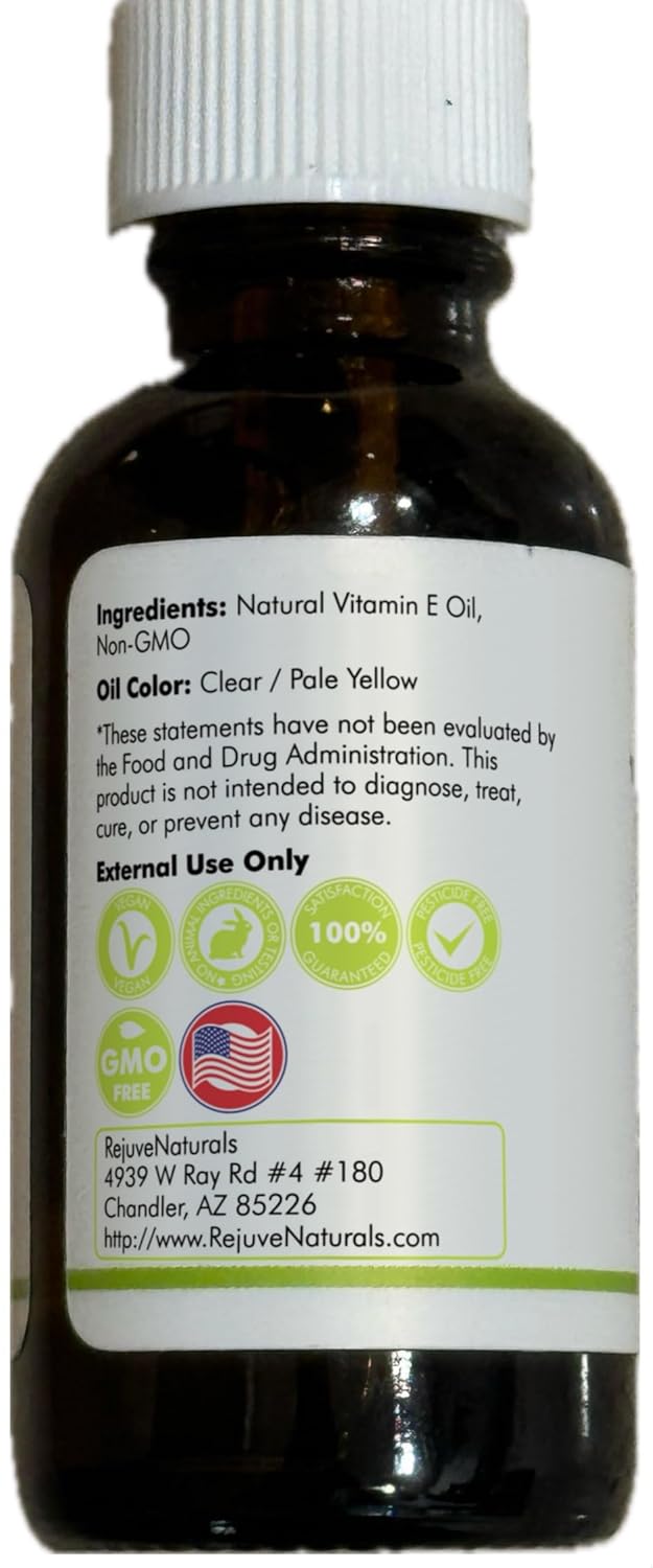 Aceite de Vitamina E Puro para Reparar Piel Seca y Dañada