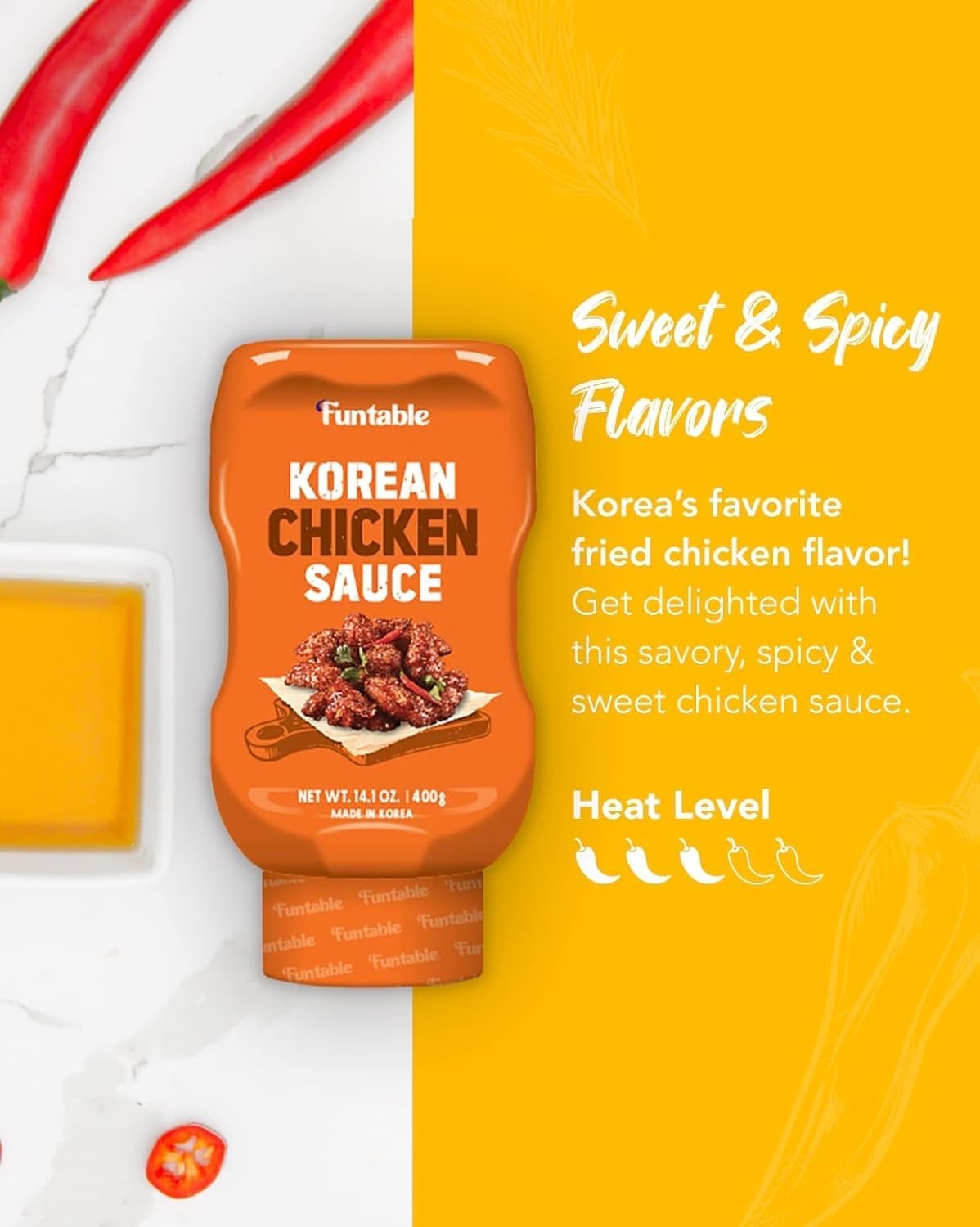 Salsa de Pollo Coreano Funtable - Dulce y Picante 14.1oz