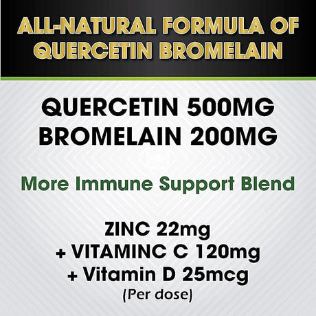 Suplementos Alimenticios Quercetina con vitamina C y zinc