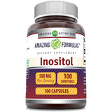 Suplemento de inositol de 500 mg y 100 cápsulas Sin OMG