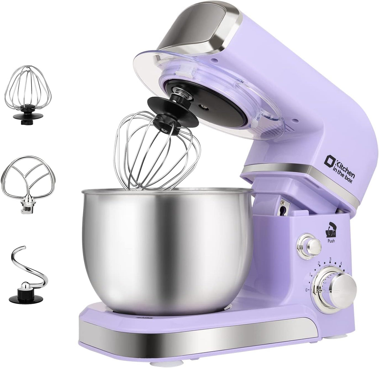 Mezcladora de cocina, Kitchen in the Box, 6 velocidades, 3.2Qt