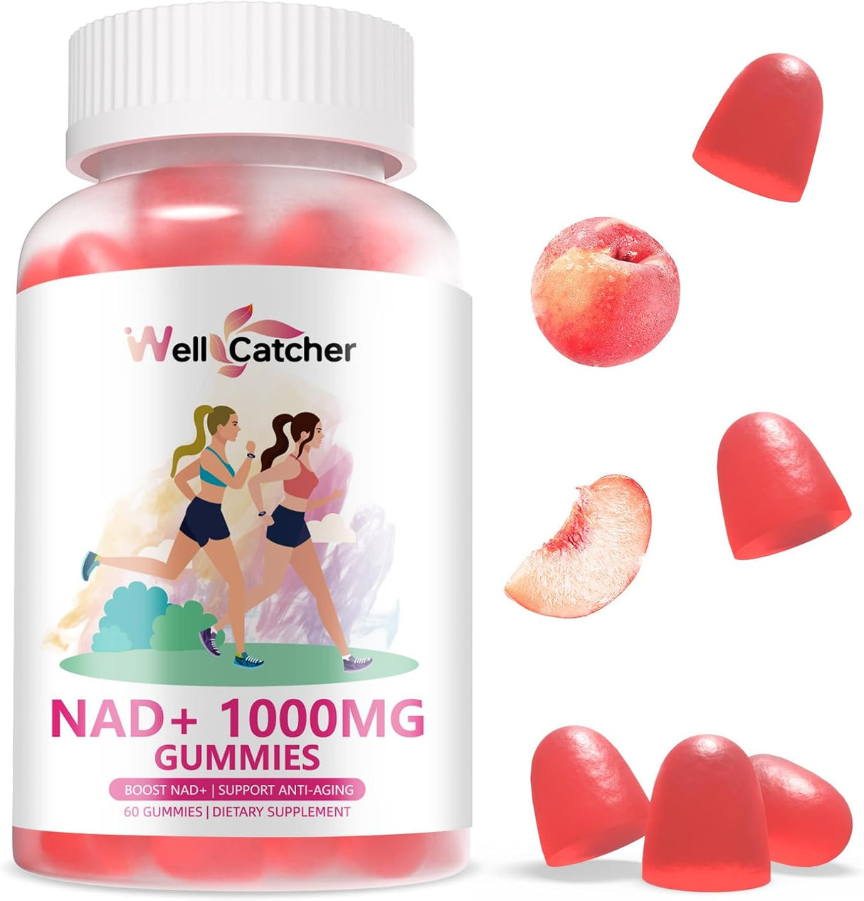 Suplemento de Gomas NAD+ 1000MG - Energía y Antienvejecimiento