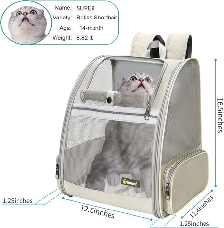 Bolso para transporte de gatos seguro y cómodo