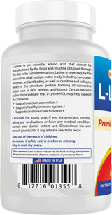 L-Lisina 1000mg 180 Tabletas - Best Naturals, Inmunidad y Herpes