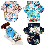 4 camisas hawaianas para perros hawaianos con estampado