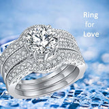 Mabella joyas de 2,50 quilates corona