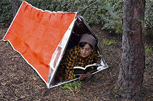 Tienda de tubos de emergencia para exteriores con clavijas