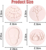 Moldes de Silicona Halloween 6 Pcs - Decoración para Repostería