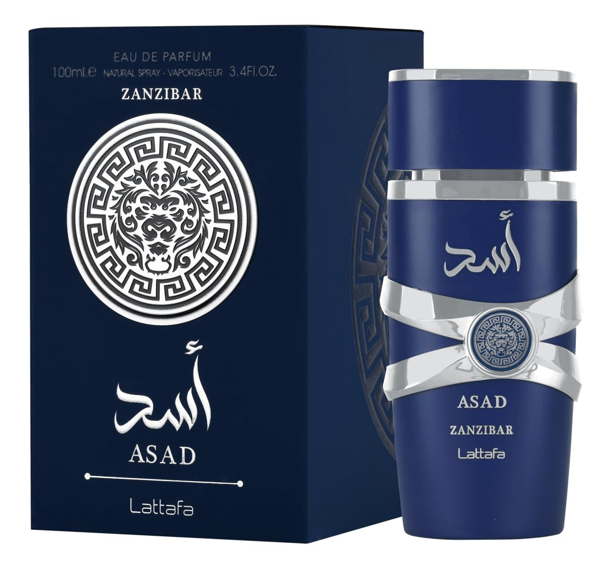 Eau de Parfum Spray para Hombre Asad Zanzibar, 3.4 onzas