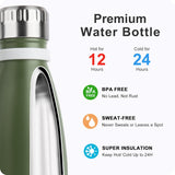 Botella de Agua Infantil 12 oz Acero Inoxidable - Aislada