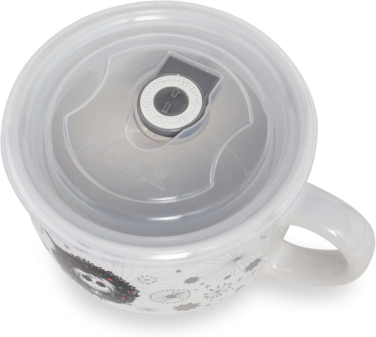 Tazón de Cerámica Disney Jack Skellington con Tapa Ventilada