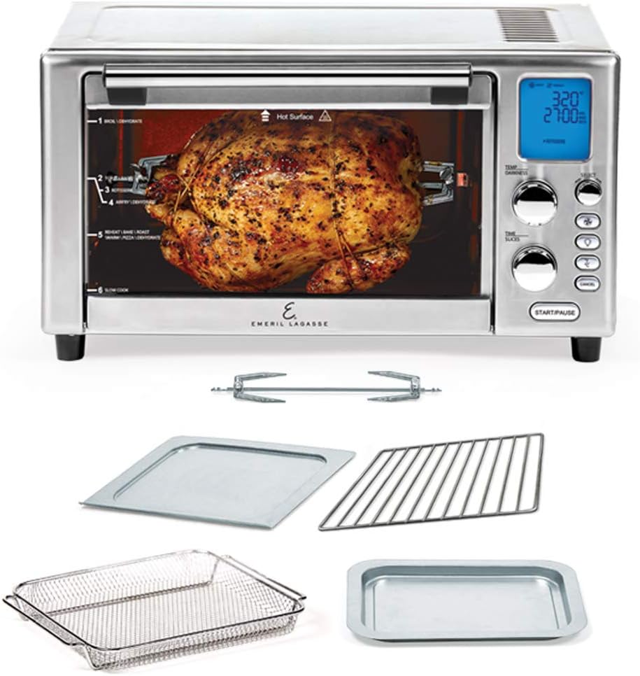 Freidora de aire Emeril Lagasse, 9 en 1, XL, Everyday 360