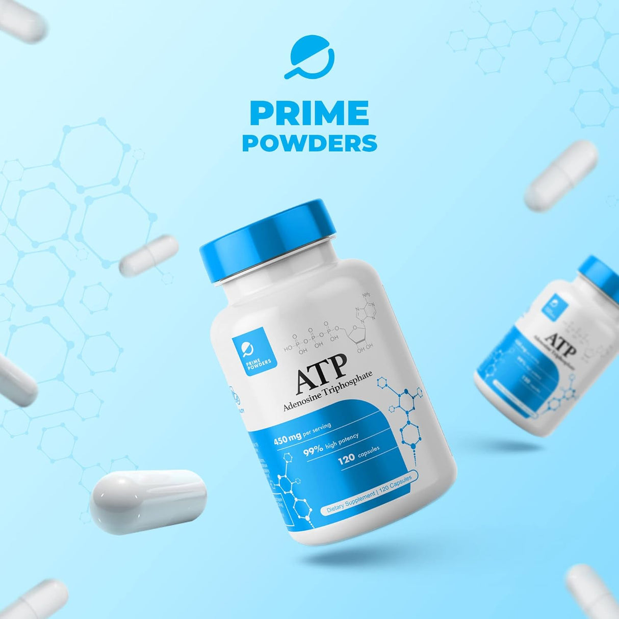 Cápsulas de ATP - 120 cápsulas - 400mg - Energía y Resistencia