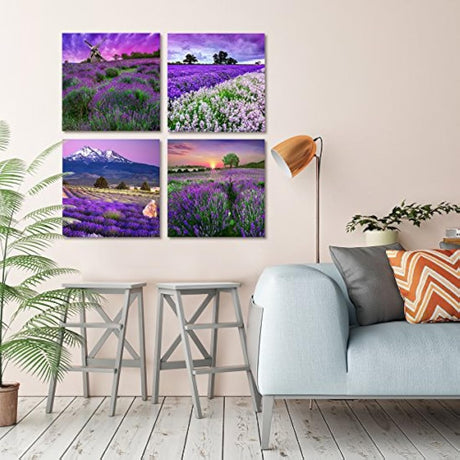 Lienzo decorativo para pared, diseño de flores